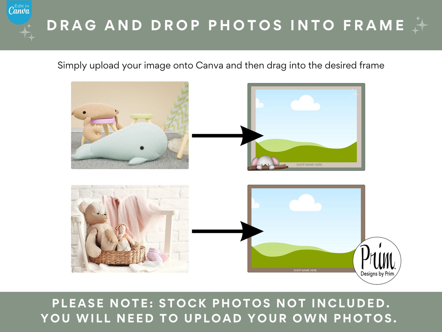 Designs by Prim Etsy Shop Kit | Etsy Banner Templates | Etsy Store Listing Bundle | Canva Editable Template | Etsy Seller Branding Design | Store Mock Ups Jessica Nethery Designer Business Branding