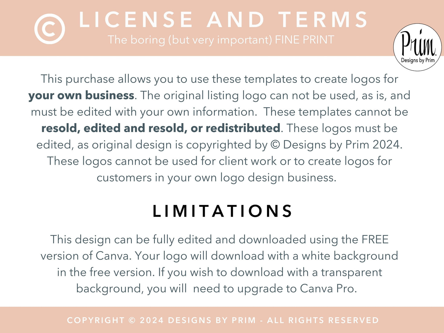 Designs by Prim Rose Gold Logo Design Template Canva | Small Business Logo | Editable Logo Template | Business Branding Logo | DIY Logo Design | Brand Kit Jessica Ann Nethery Brand Design