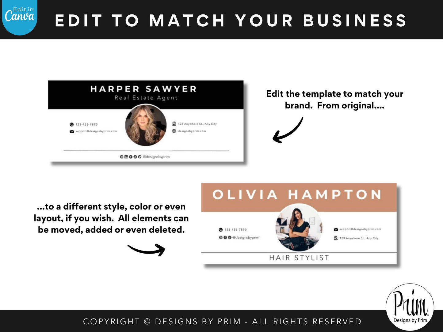 Black White Email Signature Template | Canva Email Signature | Small Business Email Design | Coastal Branding | Email Template | Business Branding Jessica A. Nethery Graphic Web Design
