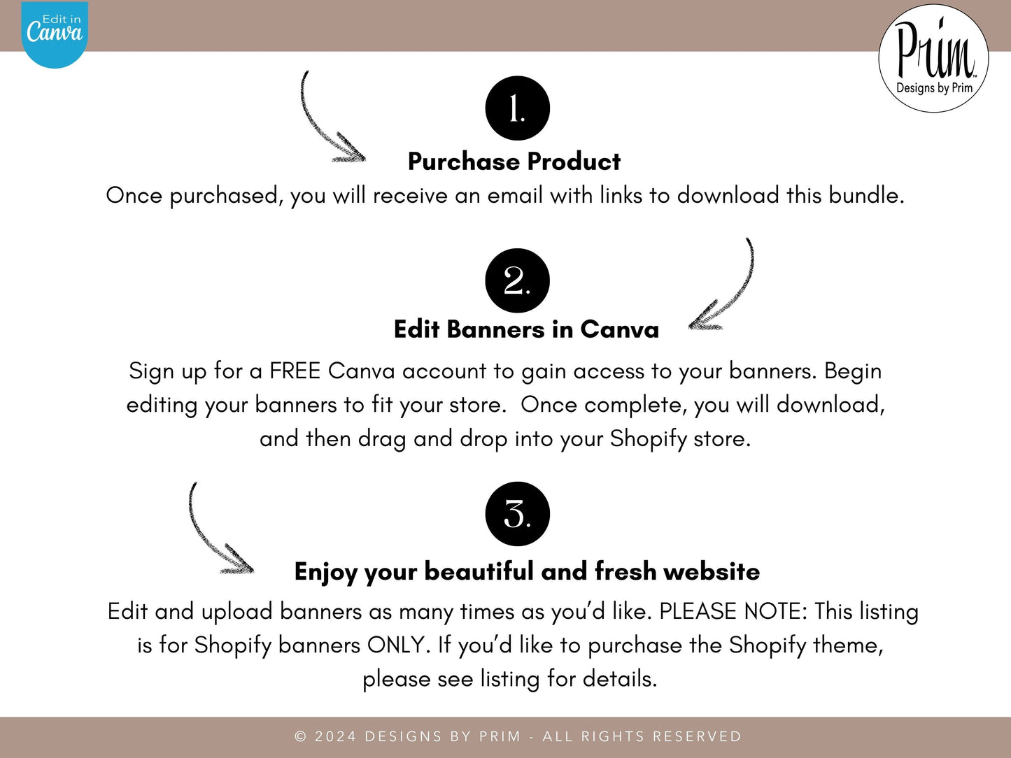 designs by prim Boho Wilde Shopify Banner Bundle | Editable Shopify Templates | Canva Templates | Shopify Store Mobile Desktop | Bohemian Earthy Store Banners