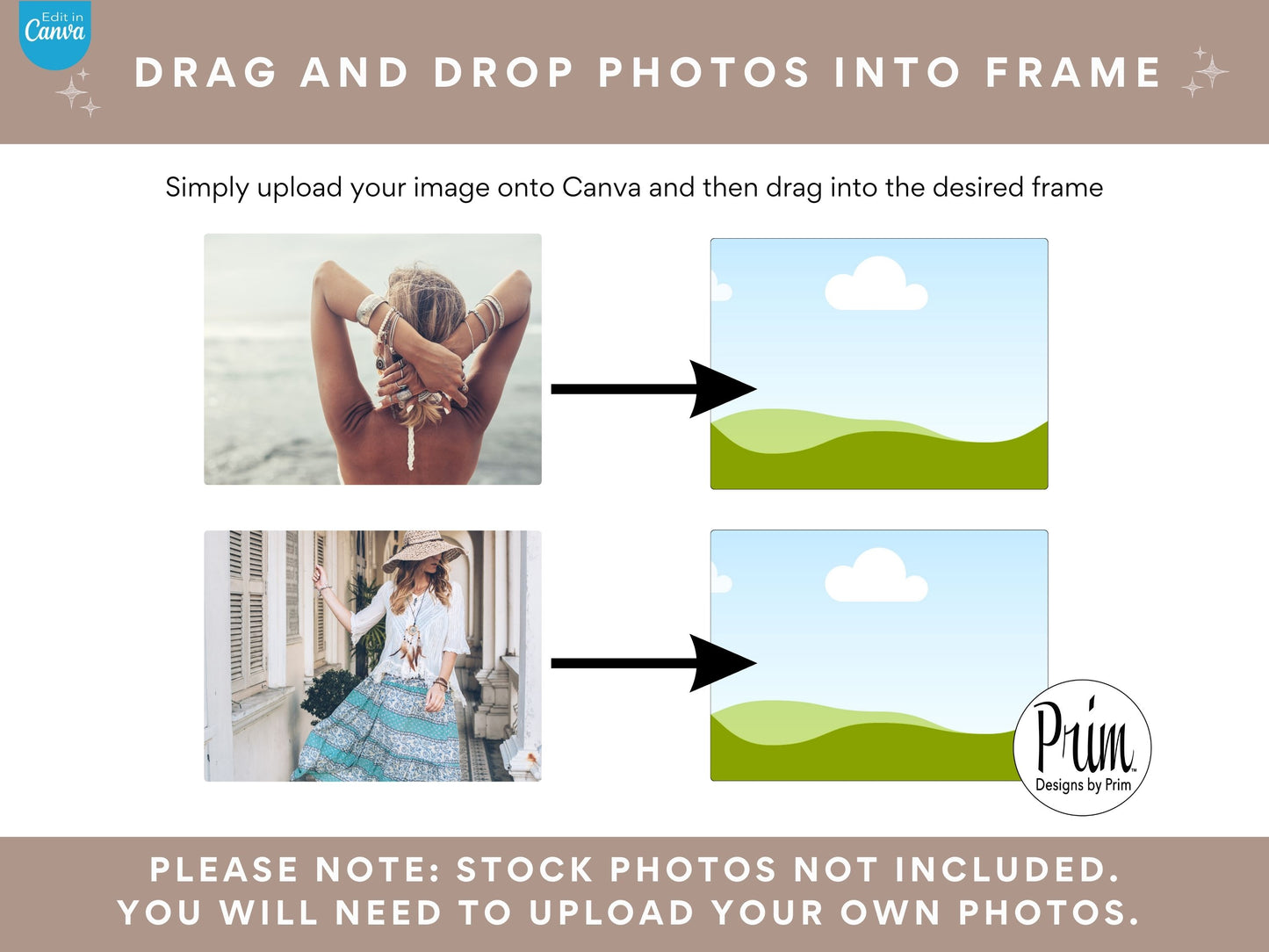 designs by prim Boho Wilde Shopify Banner Bundle | Editable Shopify Templates | Canva Templates | Shopify Store Mobile Desktop | Bohemian Earthy Store Banners