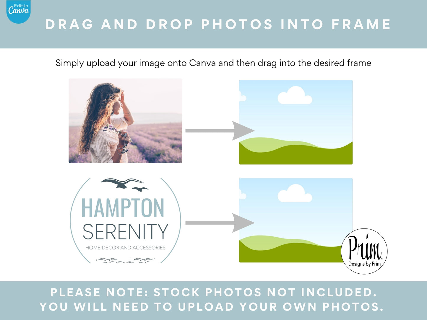 Hampton Serenity Email Signature Template | Canva Email Signature | Small Business Email Design | Coastal Branding | Email Template | BUNDLE