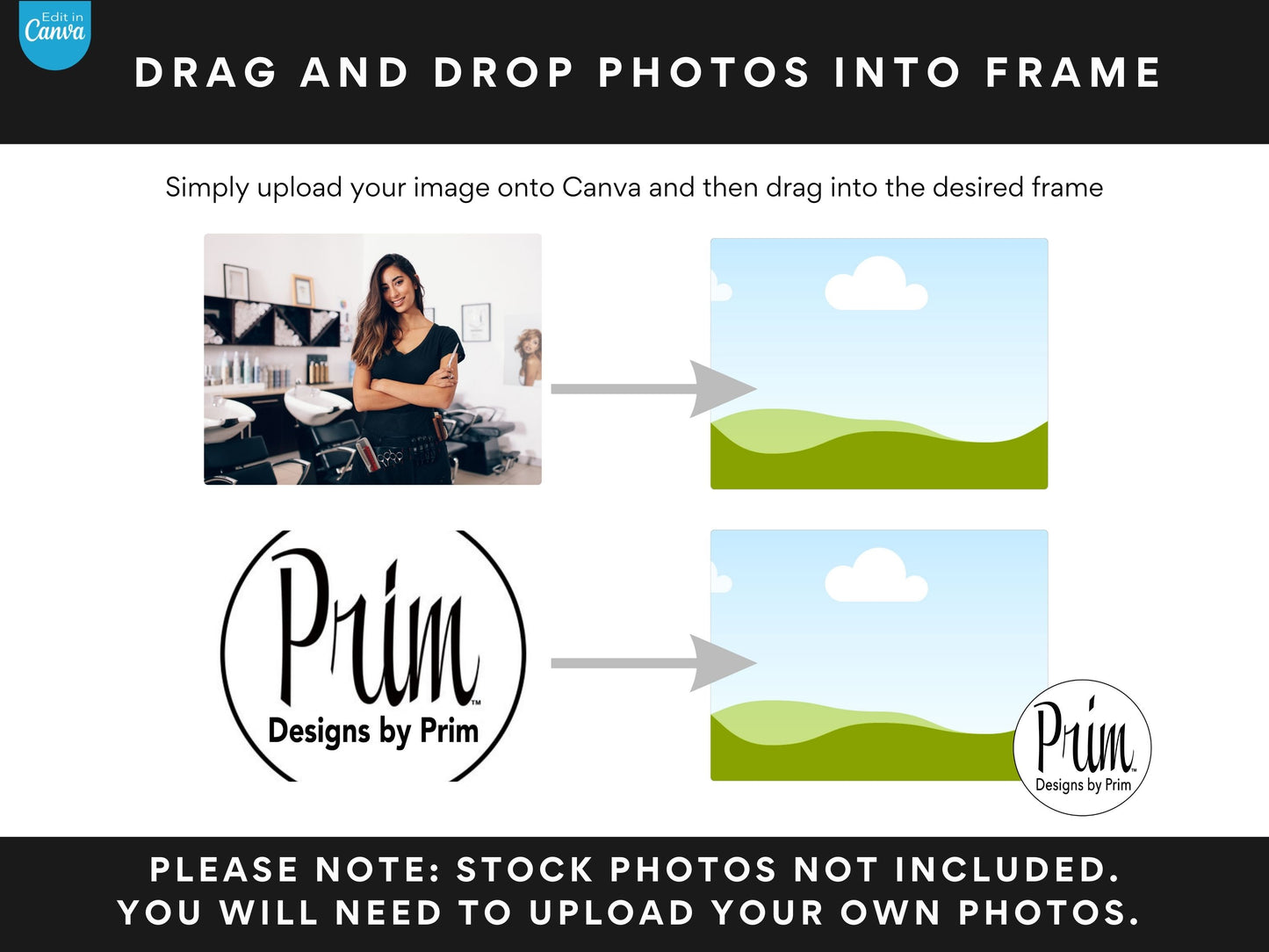 Black and White Email Signature Template | Canva Email Signature | Small Business Email Design | Coastal Branding | Email Template | BUNDLE Business Branding Jessica A. Nethery Graphic Design