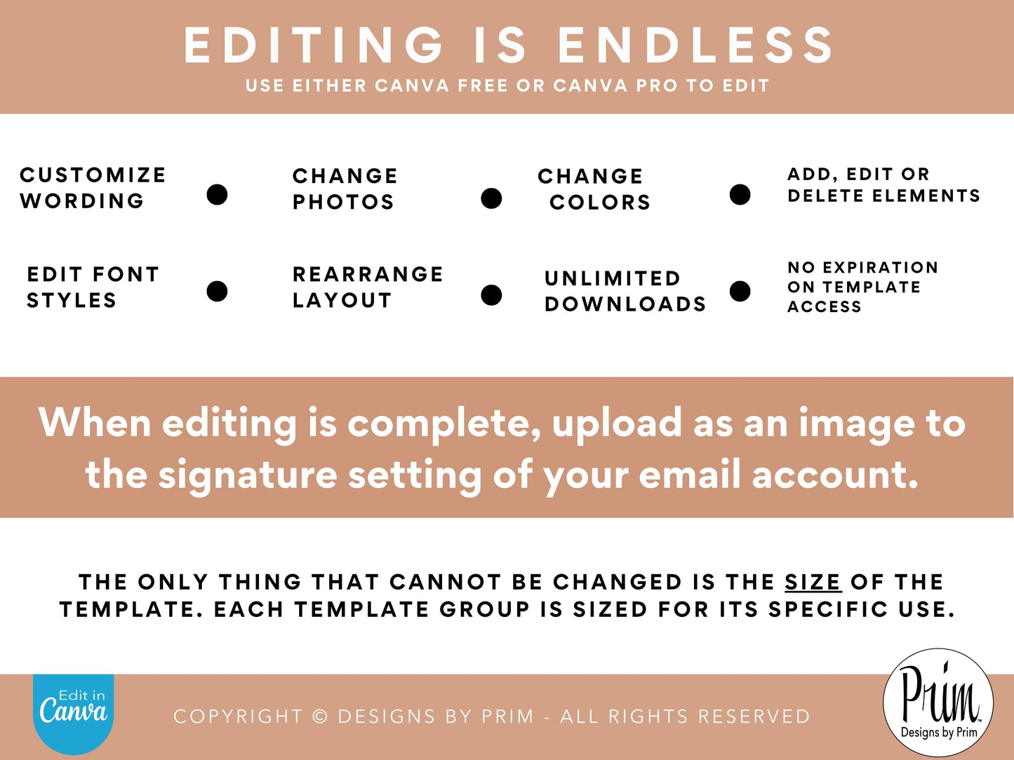 Designs by Prim Golden Rose Email Signature Template | Canva Email Signature Bundle | Business Email Design | Modern Chic Neutral Branding | Email Template Jessica A. Nethery Business Branding Graphic Designer