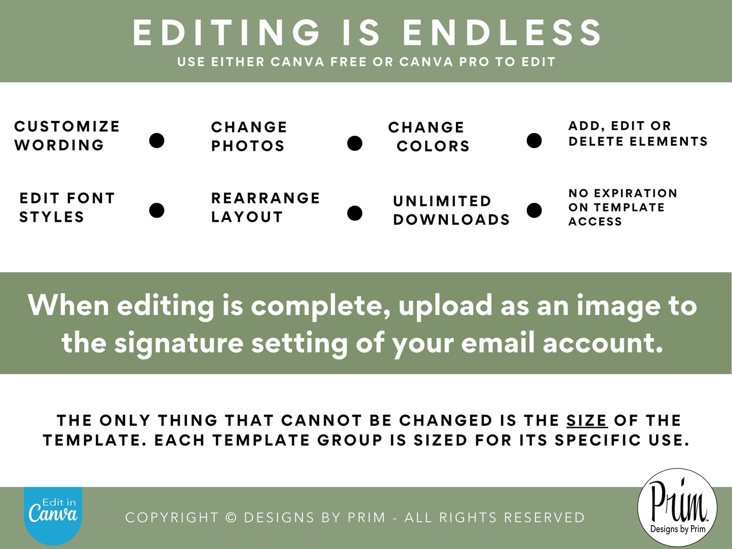 Cottage Delight Email Signature Template Bundle | Canva Email Signature | Business Email Design | Whimsical Green Neutral Tones Branding | Email Template