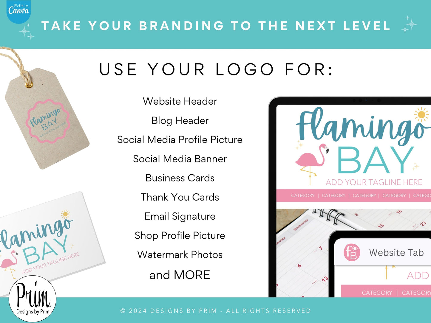 Designs by Prim Etsy Shop Kit | Etsy Banner Templates | Etsy Store Listing Bundle | Canva Editable Template | Etsy Seller Branding Design | Store Mock Ups Jessica Nethery Designer Business Branding