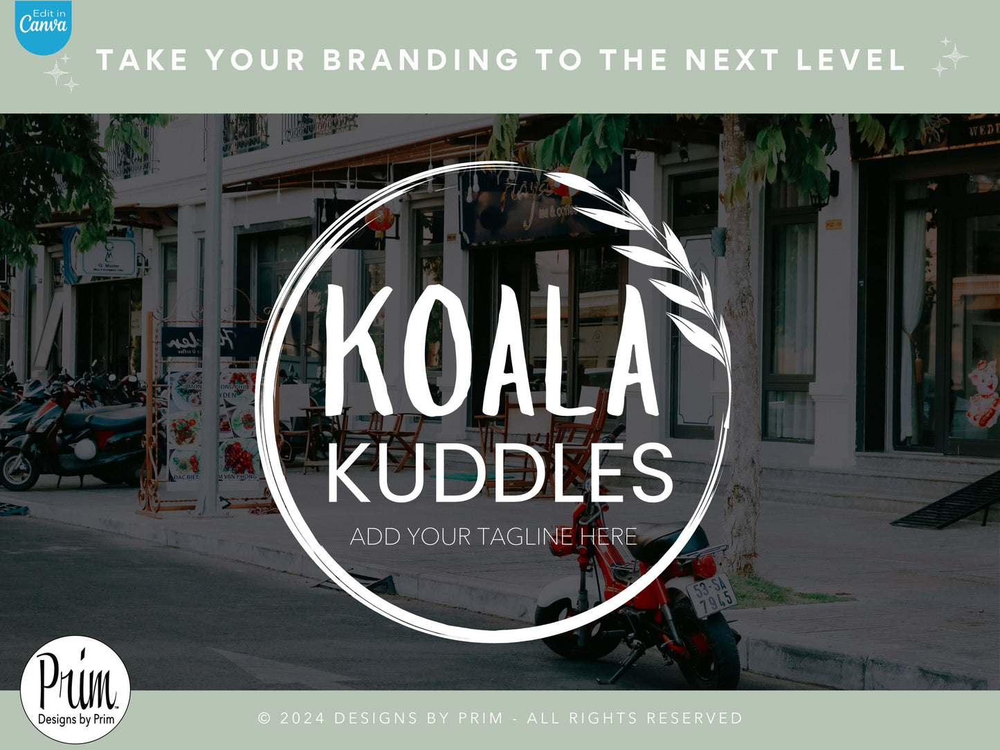 Designs by Prim Koala Kuddles Logo Design Template Canva | Small Business Logo | Editable Logo Template | Business Branding Logo | DIY Logo Design | Brand Kit Jessica Ann Nethery Brand Design