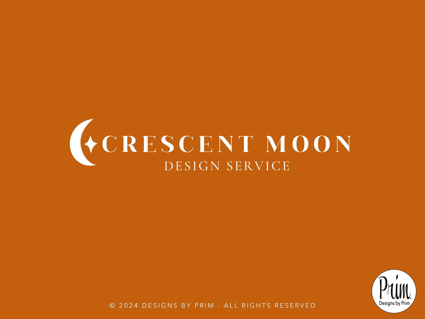 Designs by Prim Crescent Moon Collection Modern Brand Logo Design BUNDLE KIT Business Branding Jessica A. Nethery Graphic Design Web Designer