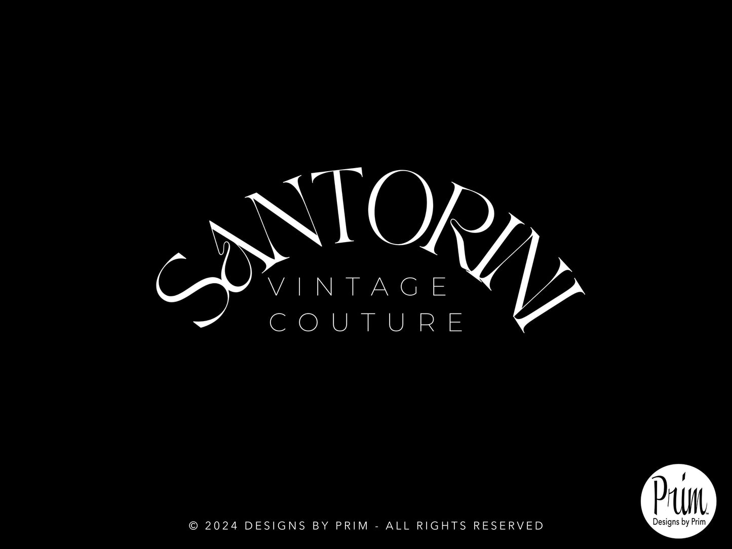 Designs by Prim Santorini Collection Modern Brand Logo Design BUNDLE KIT Business Branding Jessica A. Nethery Graphic Design Web Designer
