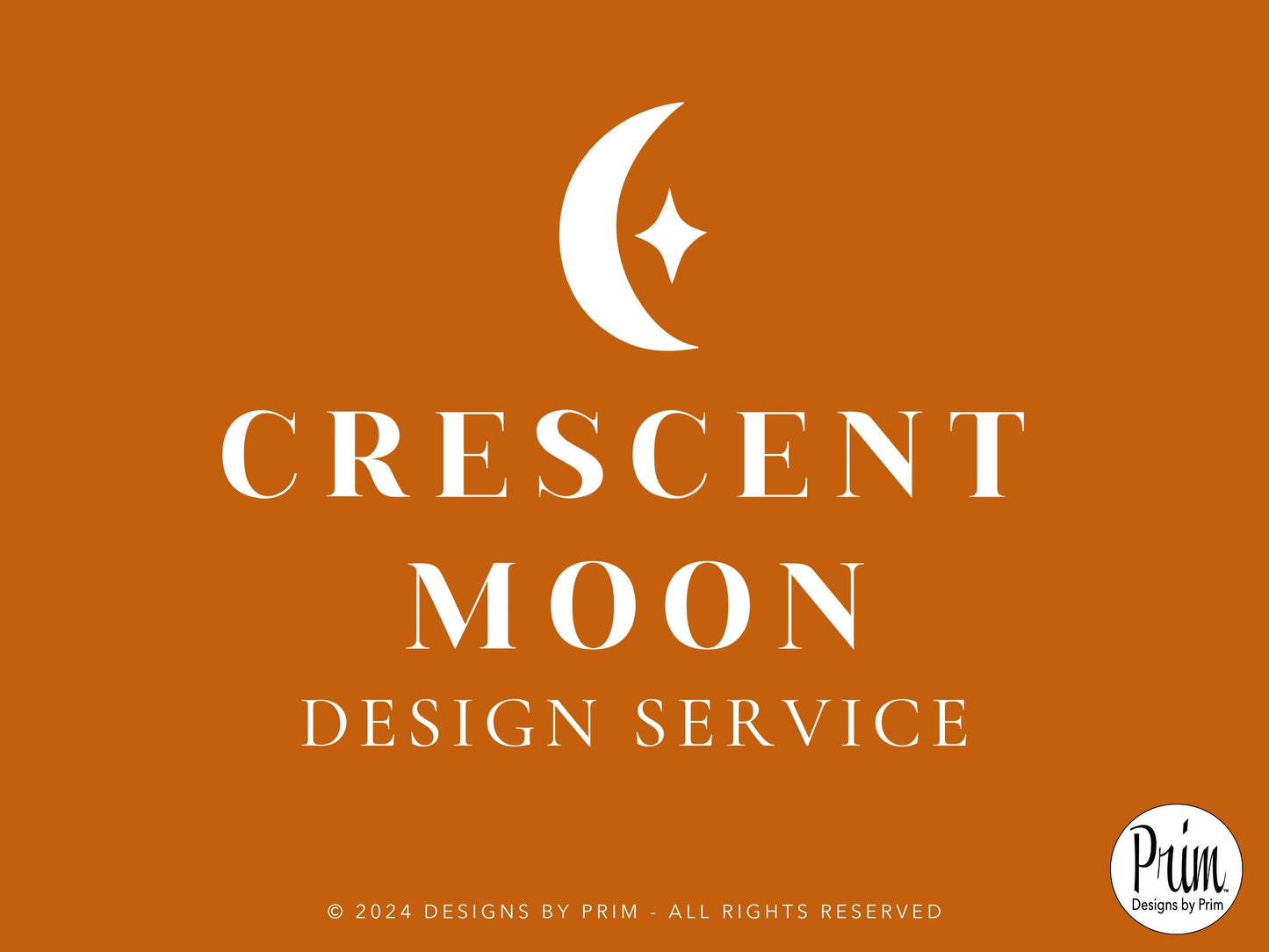 Designs by Prim Crescent Moon Collection Modern Brand Logo Design BUNDLE KIT Business Branding Jessica A. Nethery Graphic Design Web Designer