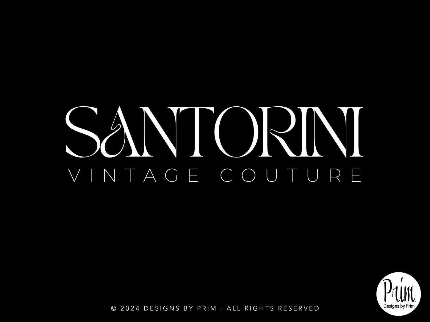 Designs by Prim Santorini Collection Modern Brand Logo Design BUNDLE KIT Business Branding Jessica A. Nethery Graphic Design Web Designer