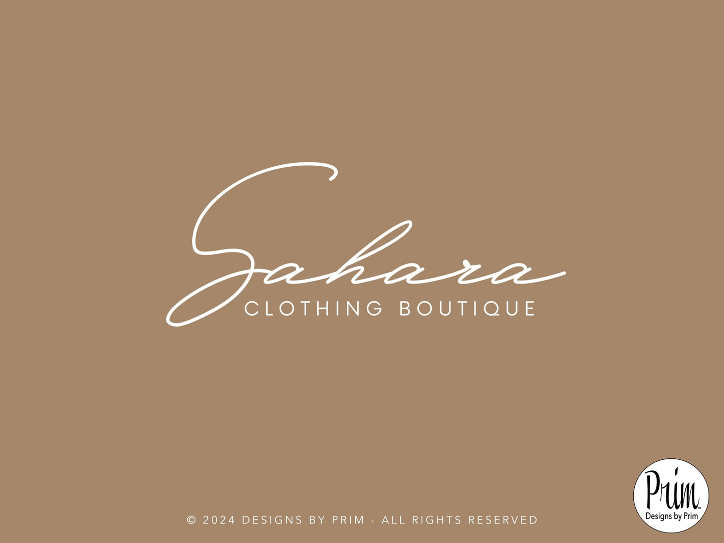 Designs by Prim Sahara Collection Modern Brand Logo Design BUNDLE KIT Business Branding Jessica A. Nethery Web Designer Graphic Design