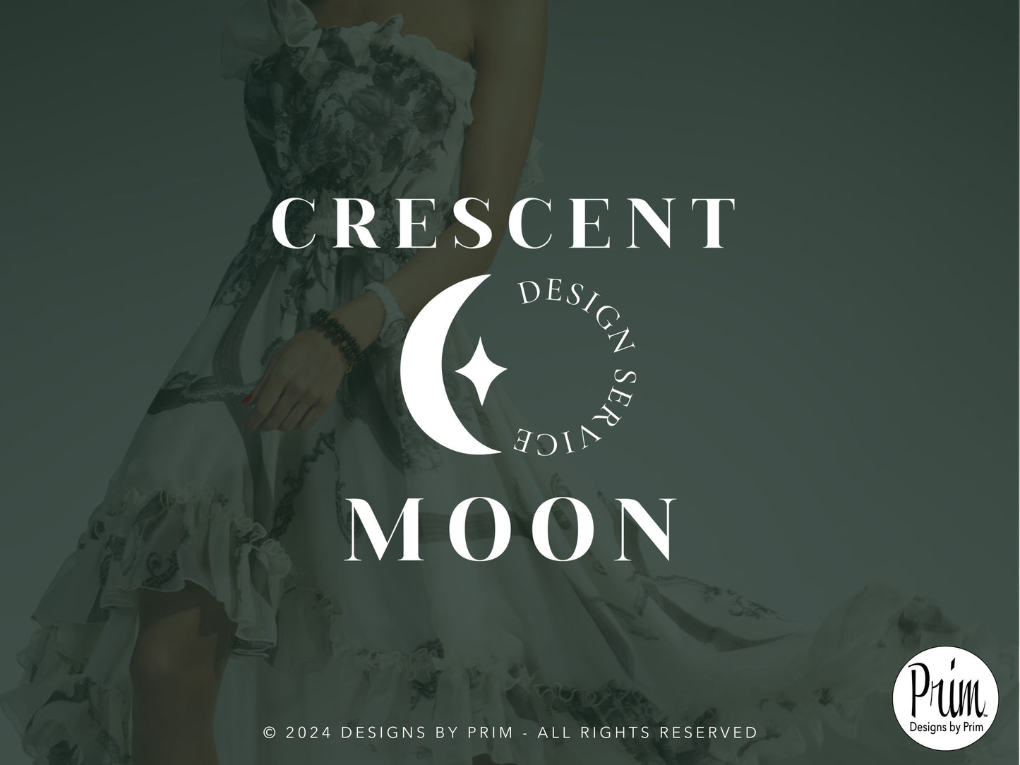 Designs by Prim Crescent Moon Collection Modern Brand Logo Design BUNDLE KIT Business Branding Jessica A. Nethery Graphic Design Web Designer