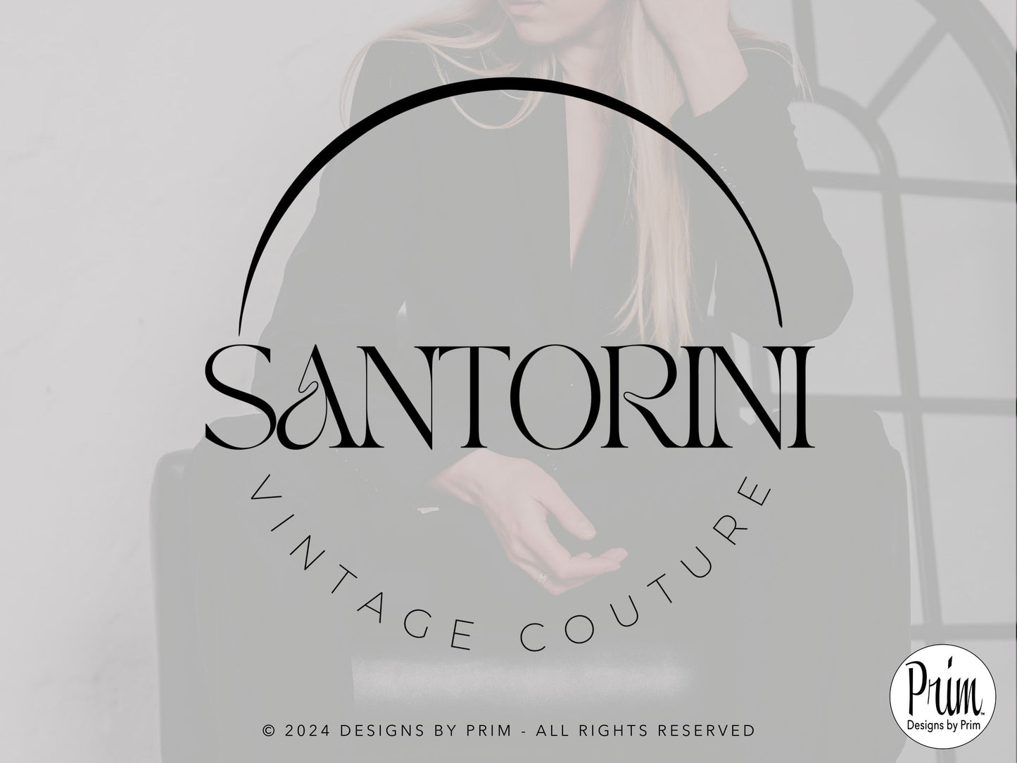 Designs by Prim Santorini Collection Modern Brand Logo Design BUNDLE KIT Business Branding Jessica A. Nethery Graphic Design Web Designer