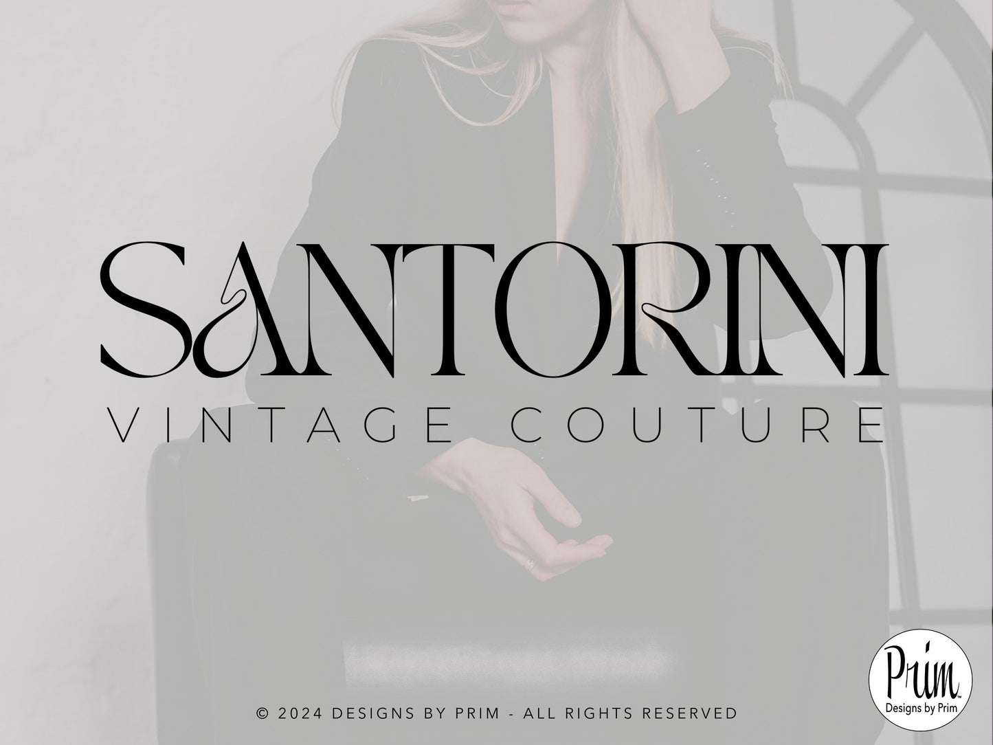 Designs by Prim Santorini Collection Modern Brand Logo Design BUNDLE KIT Business Branding Jessica A. Nethery Graphic Design Web Designer