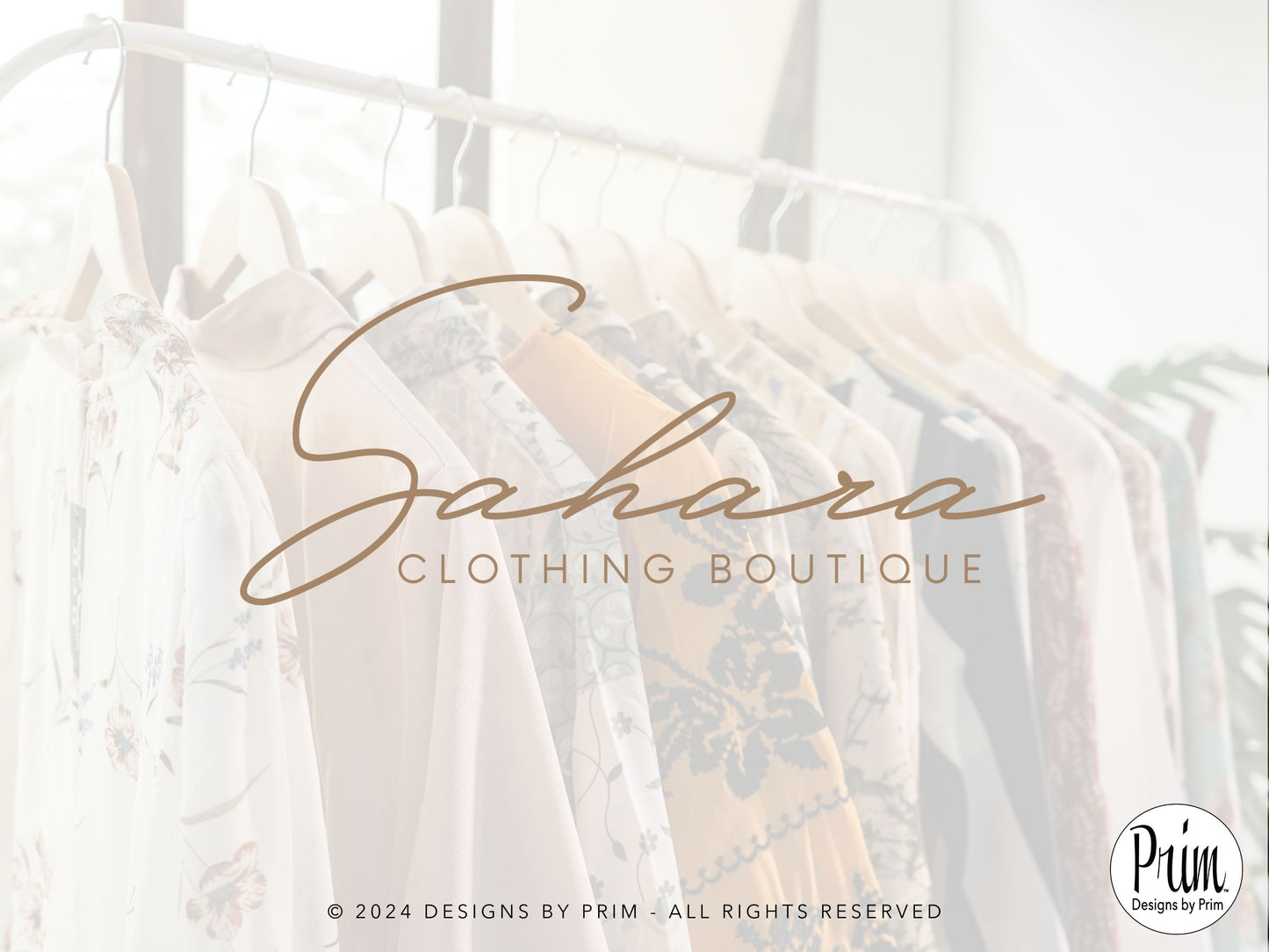 Designs by Prim Sahara Collection Modern Brand Logo Design BUNDLE KIT Business Branding Jessica A. Nethery Web Designer Graphic Design