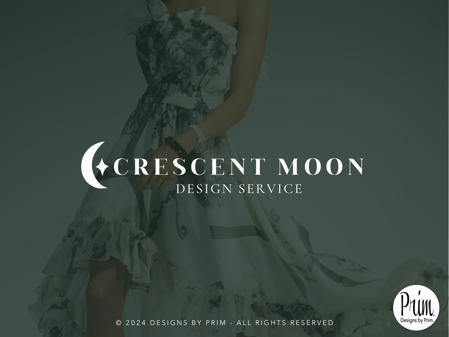 Designs by Prim Crescent Moon Collection Modern Brand Logo Design BUNDLE KIT Business Branding Jessica A. Nethery Graphic Design Web Designer