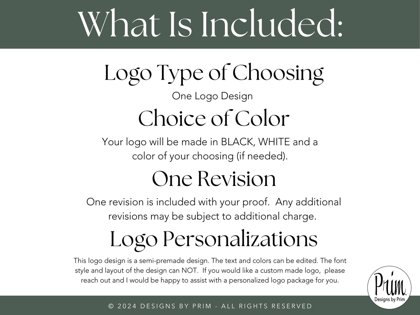 Bella Beau Collection Brand Logo Design | Floral Plant Premade Logo Design