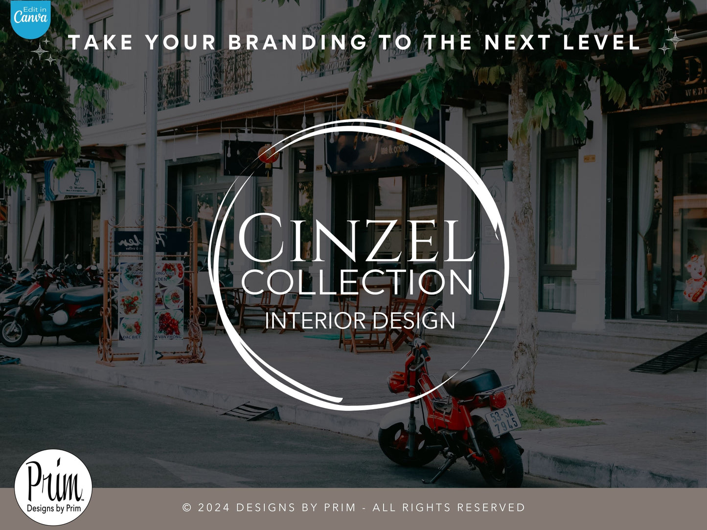 Designs by Prim Cinzel Collection Professional Logo Design Template Canva | Small Business Logo | Editable Logo Template | Business Branding Logo | DIY Logo Design | Brand Kit Jessica Ann Nethery Brand Design
