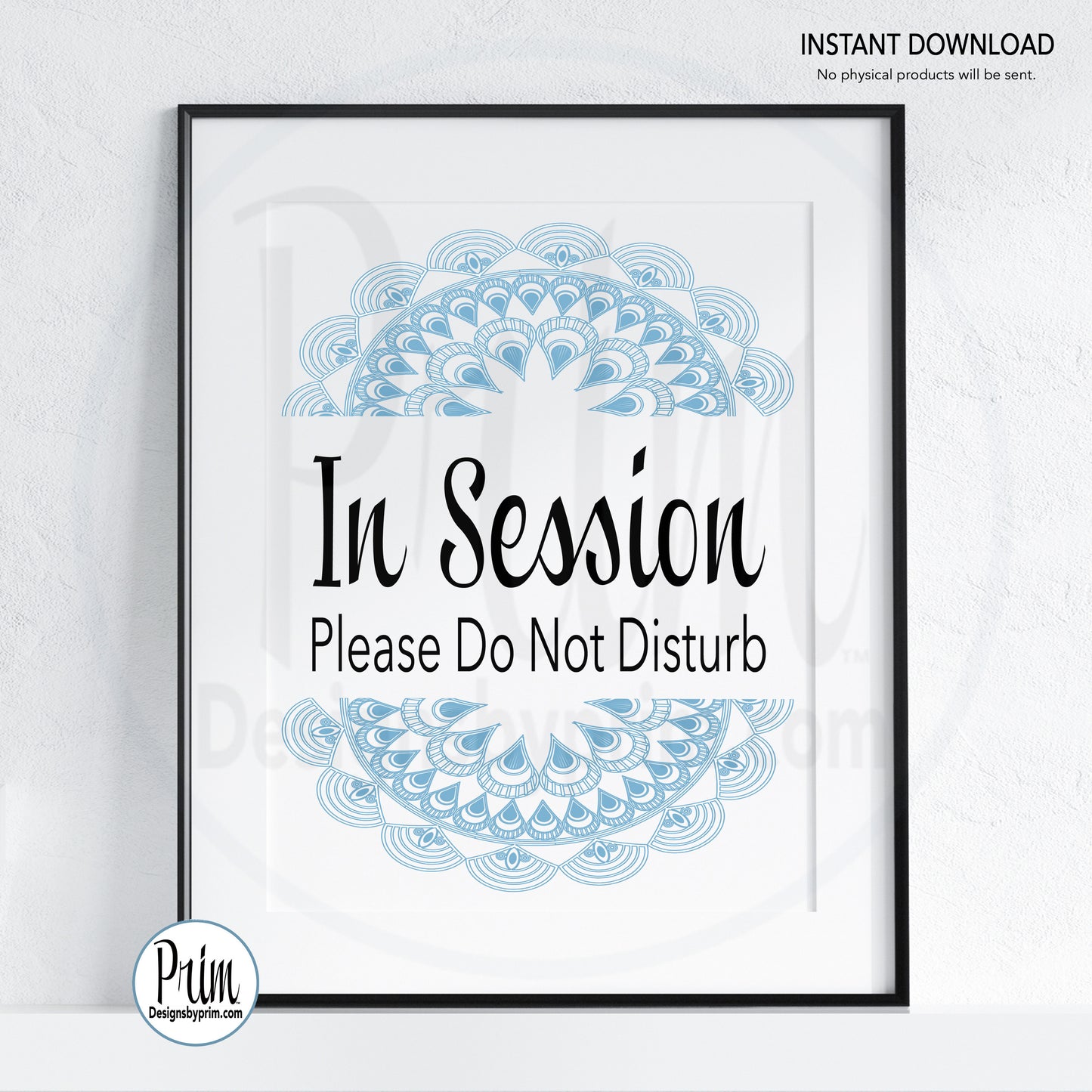 Designs by Prim In Session Please Do Not Disturb Printable Sign | In Progress Service In Session Soft Voices Quiet Please Spa Zen Service Session Download