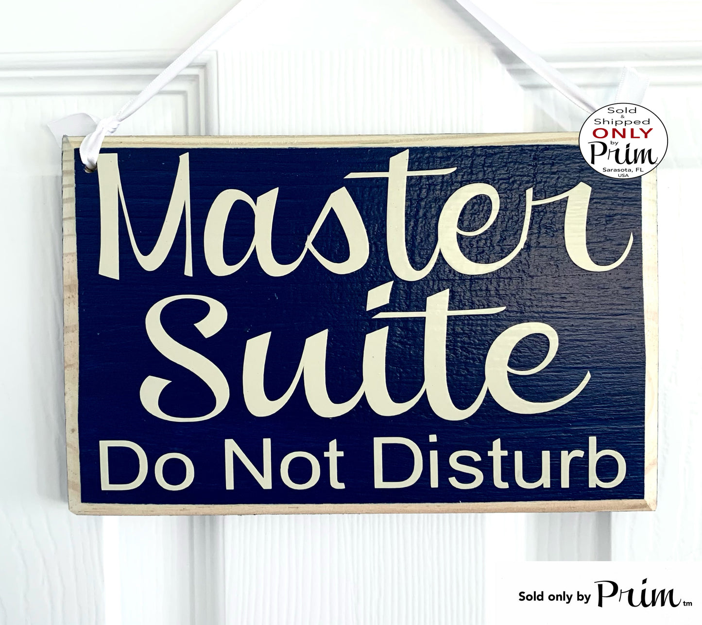 Designs by Prim 8x6 Master Bedroom Do Not Disturb Custom Wood Sign | Suite Main Bedroom Bed and Breakfast Hotel Spa Sleep Resort Welcome Door Plaque Hanger
