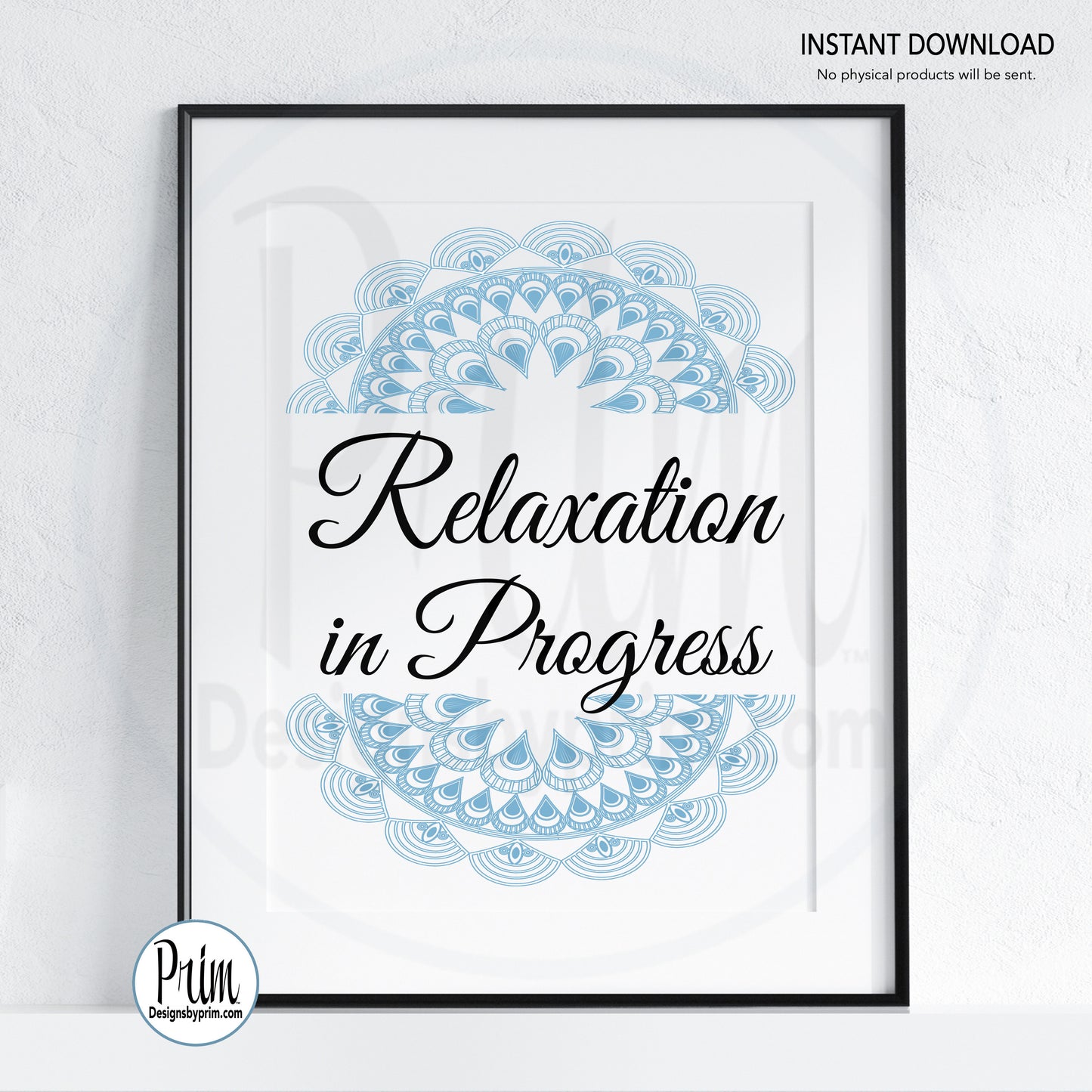 Designs by Prim Relaxation in Progress Printable Sign, Please Do Not Disturb Sign, Service in Session Sign, Come again Sign, Soft Voices Sign, Zen Zone Sign