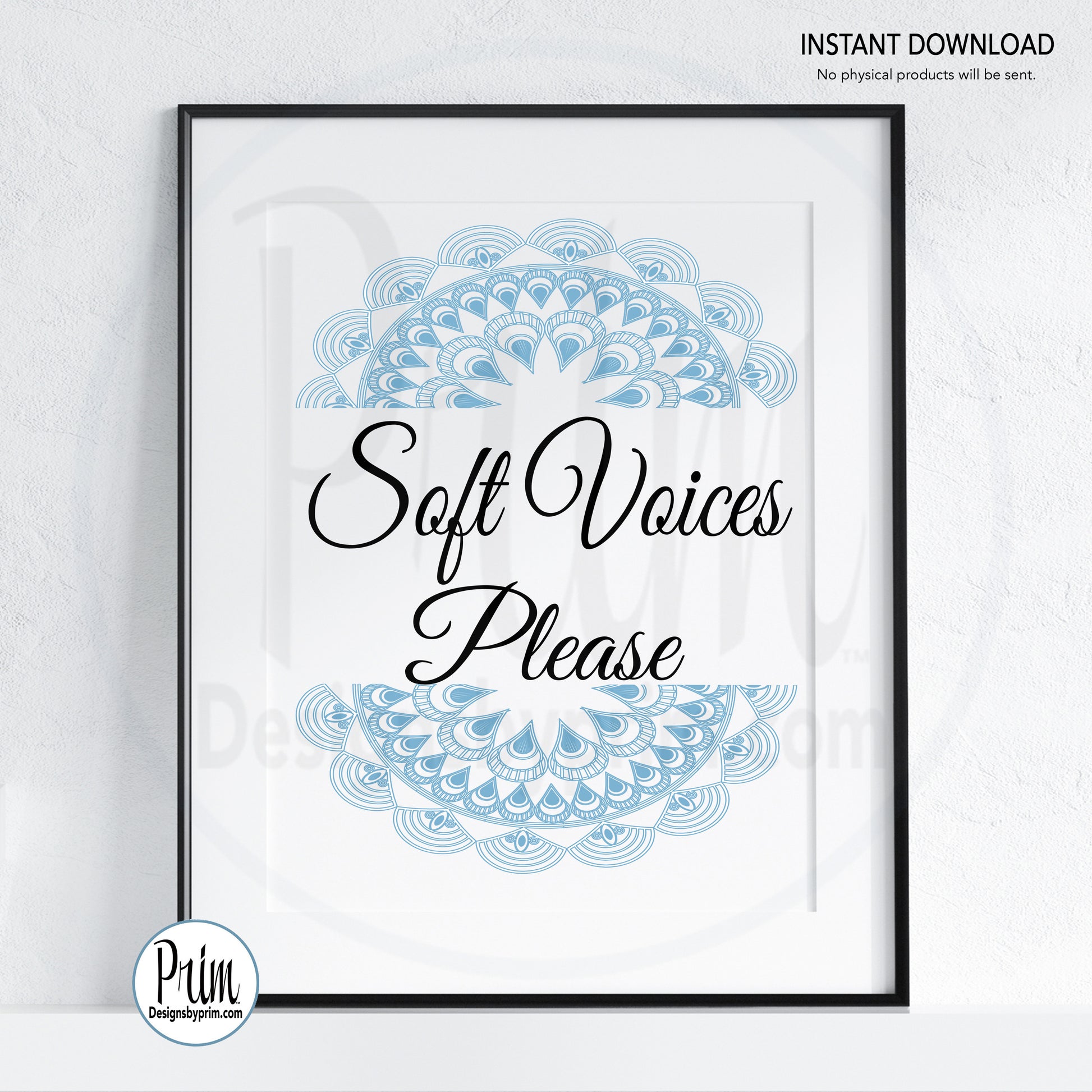 Designs by Prim Soft Voices Please Printable Sign, Relaxation in Progress Sign, Please Do Not Disturb Sign, Service in Session Sign,  Zen Zone Sign, Spa