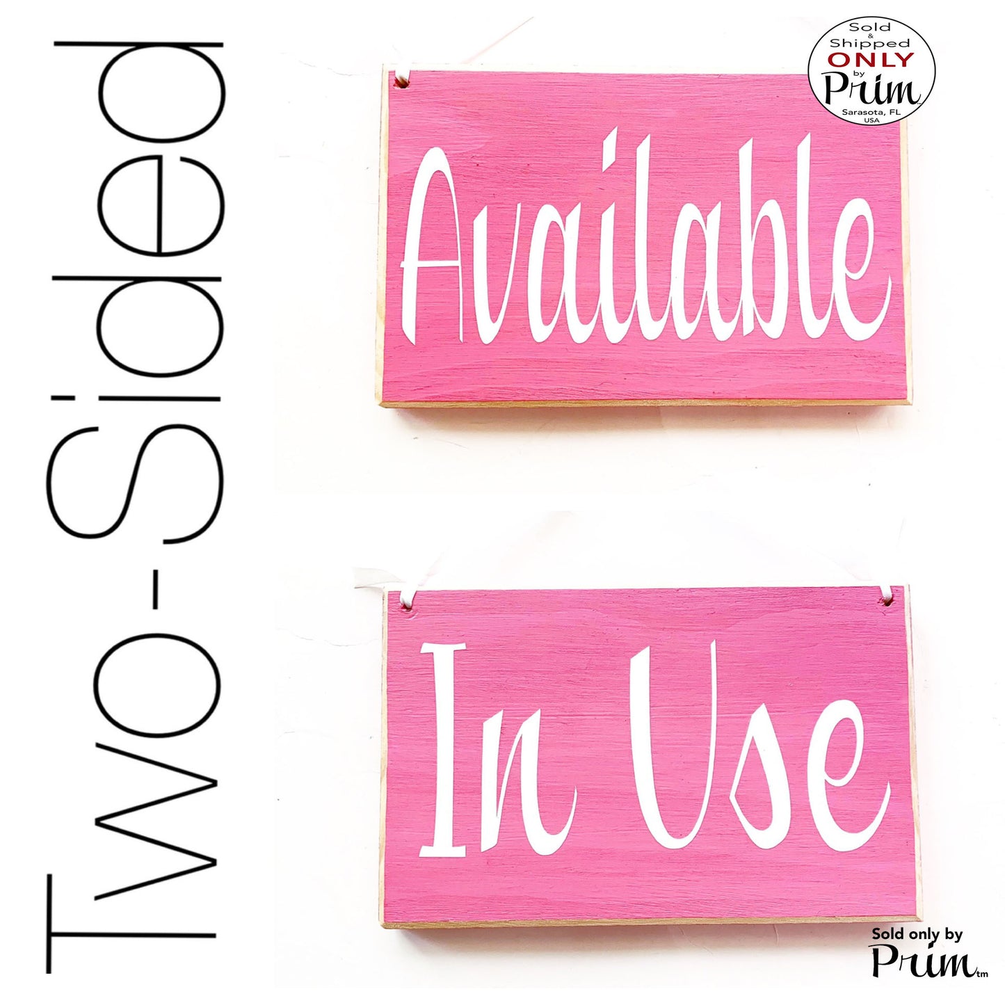 Two Sided 8x6 Available In Use Custom Wood Sign In Session Please Do Not Disturb Welcome Please Knock Spa Salon Office Door Hanger