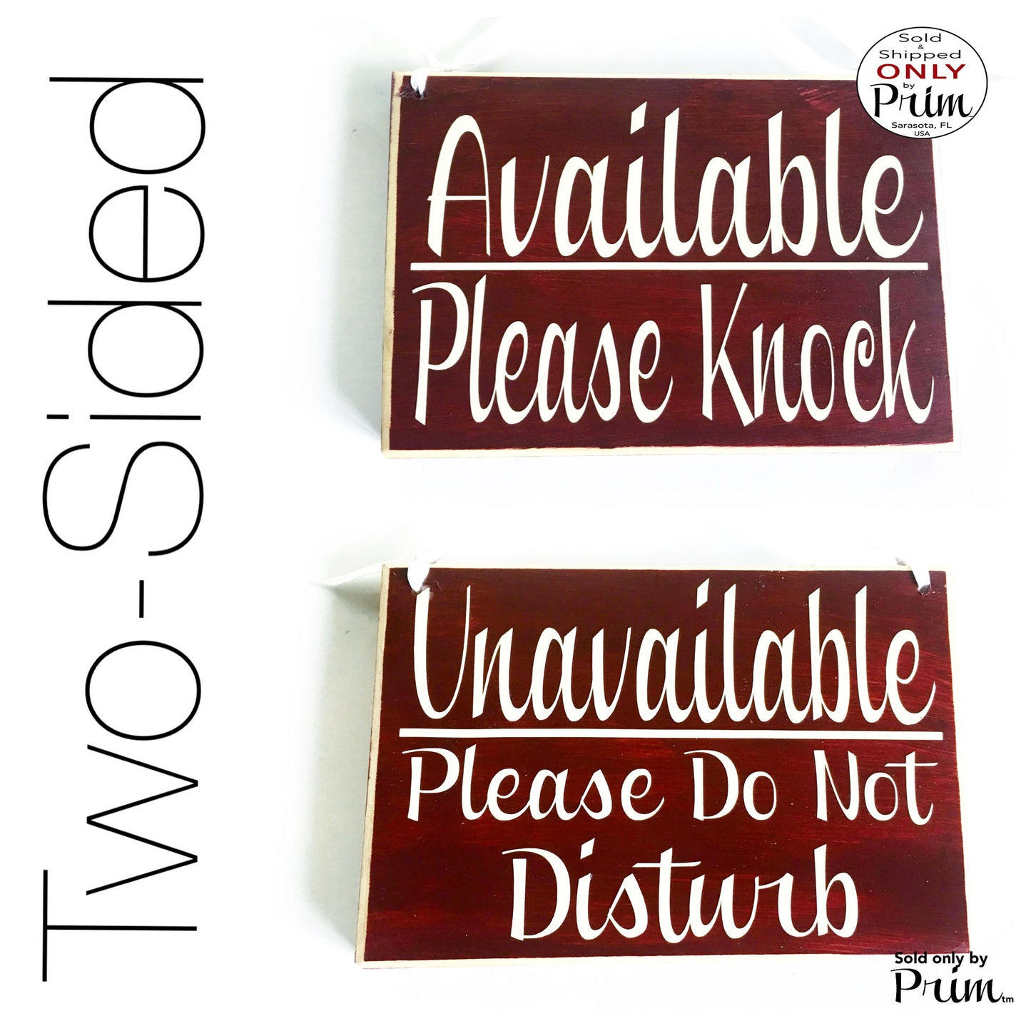 8x6 Available Please Knock Unavailable Please Do Not Disturb Custom Wood Sign | In Session Welcome Come On In Spa Salon Office Door Hanger