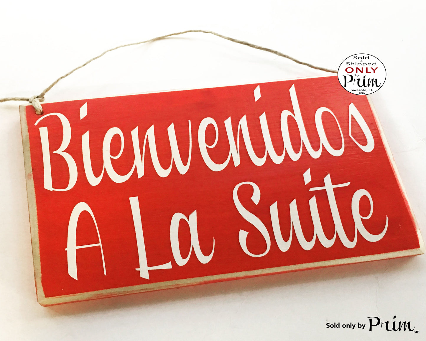 8x6 Welcome to the Suite (Choose Color) Bienvenidos A La Suite Custom Bedroom Bed and Breakfast Hotel Spa Sleep Resort Welcome Wood Sign