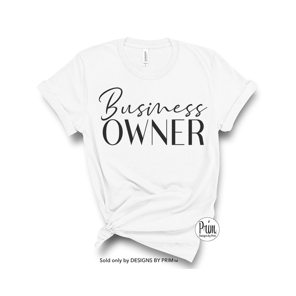 Designs by Prim Business Owner Soft Unisex T-Shirt | Building Empire She-EO Hustle Entrepreneur Girl Self Made Paid Hustler Graphic Screen Print Top