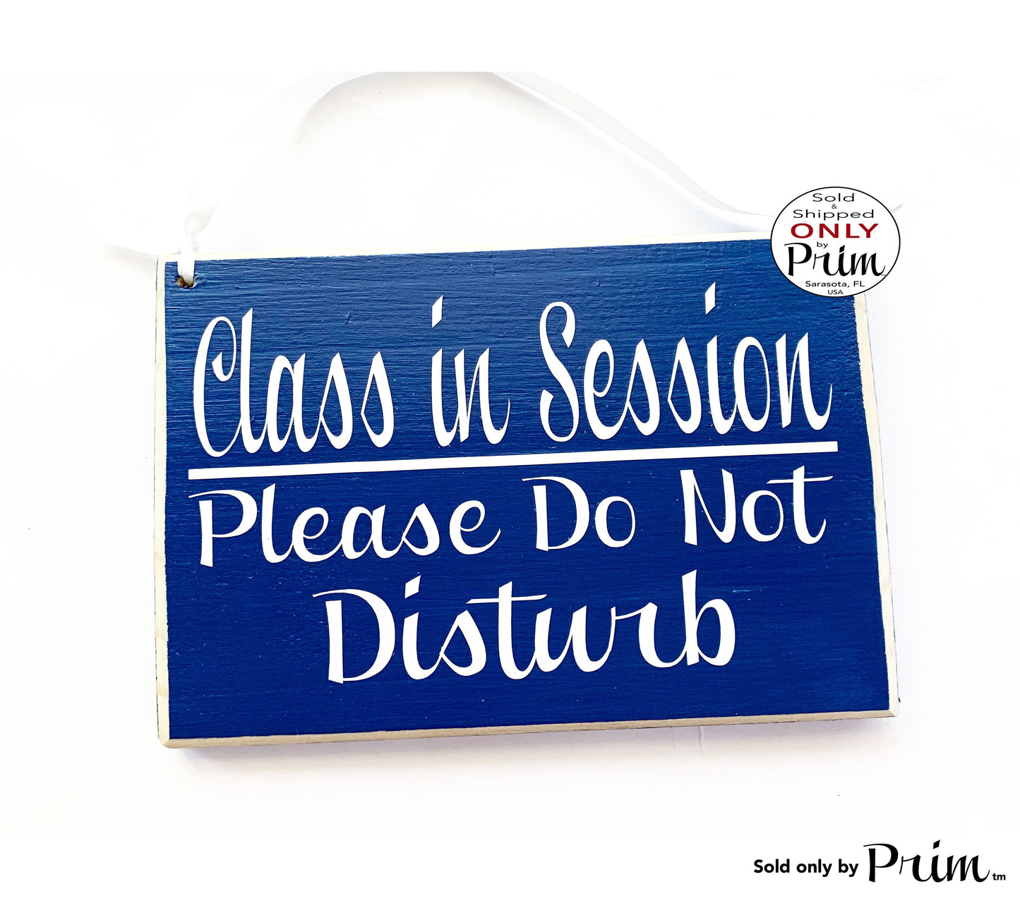 8x6 Class In Session Please Do Not Disturb Custom Wood Sign Teacher School Progress Students Testing Silence Quiet Soft Voices Door Plaque