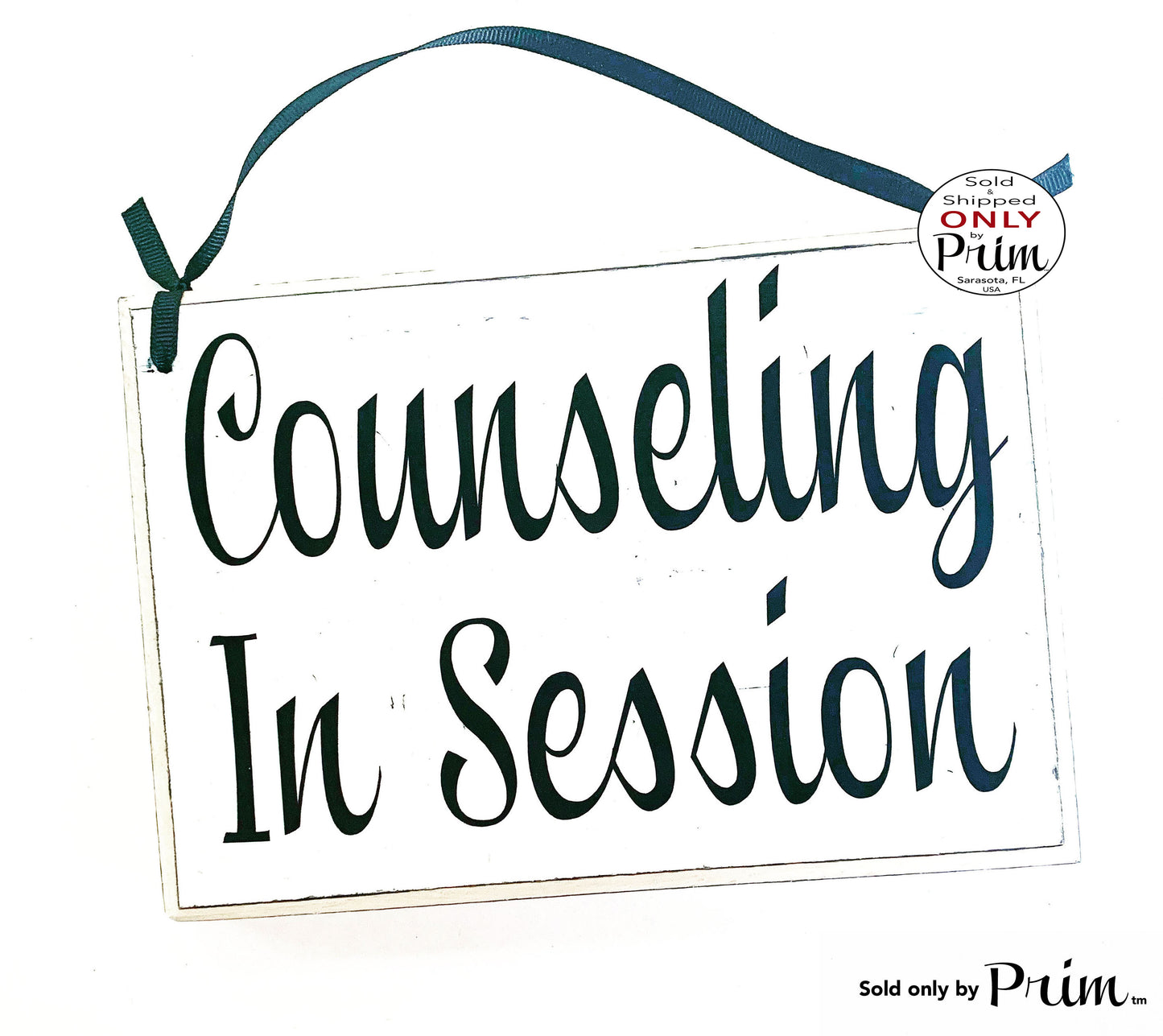 8x6 Counseling In Session Custom Wood Sign Counselor Please Do Not Disturb Progress Therapy Be With You Shortly Private Meeting Door Plaque Designs by Prim