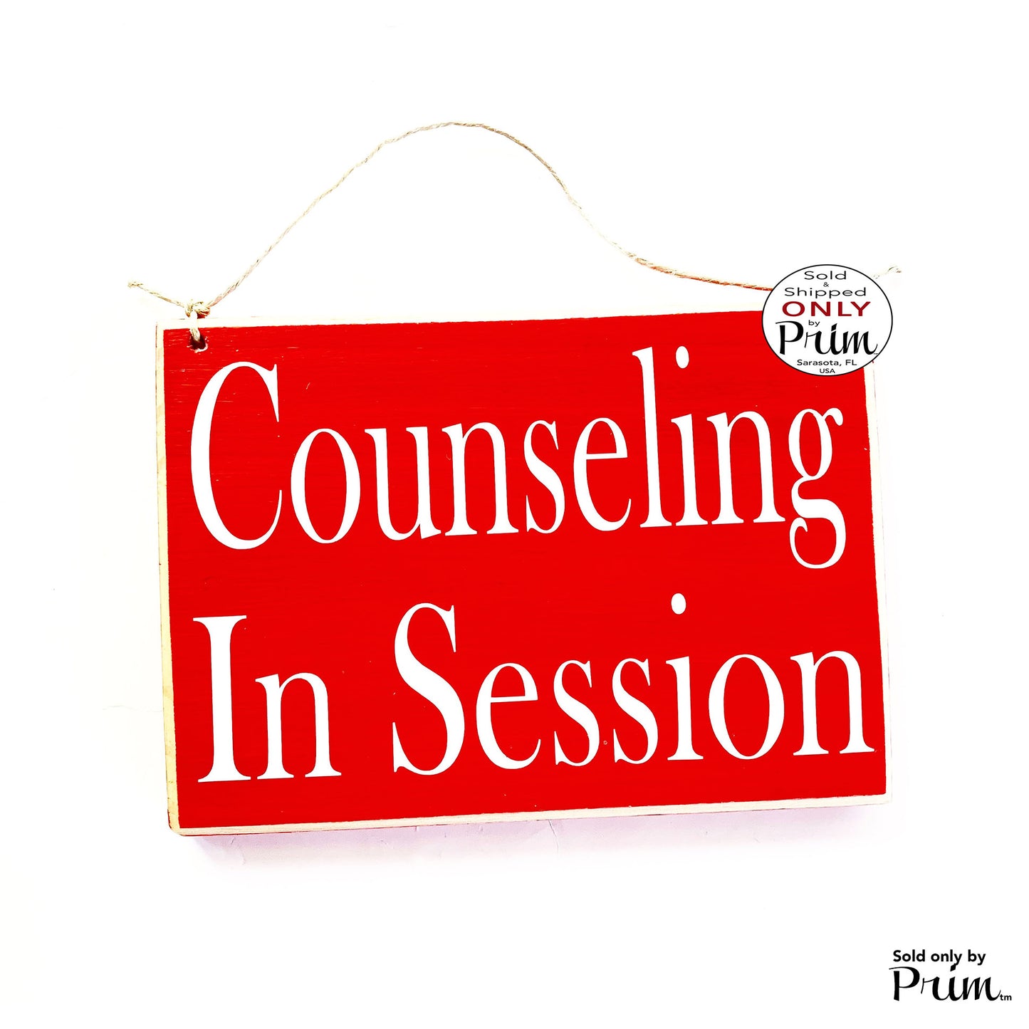 8x6 Counseling In Session Wood Counselor Sign