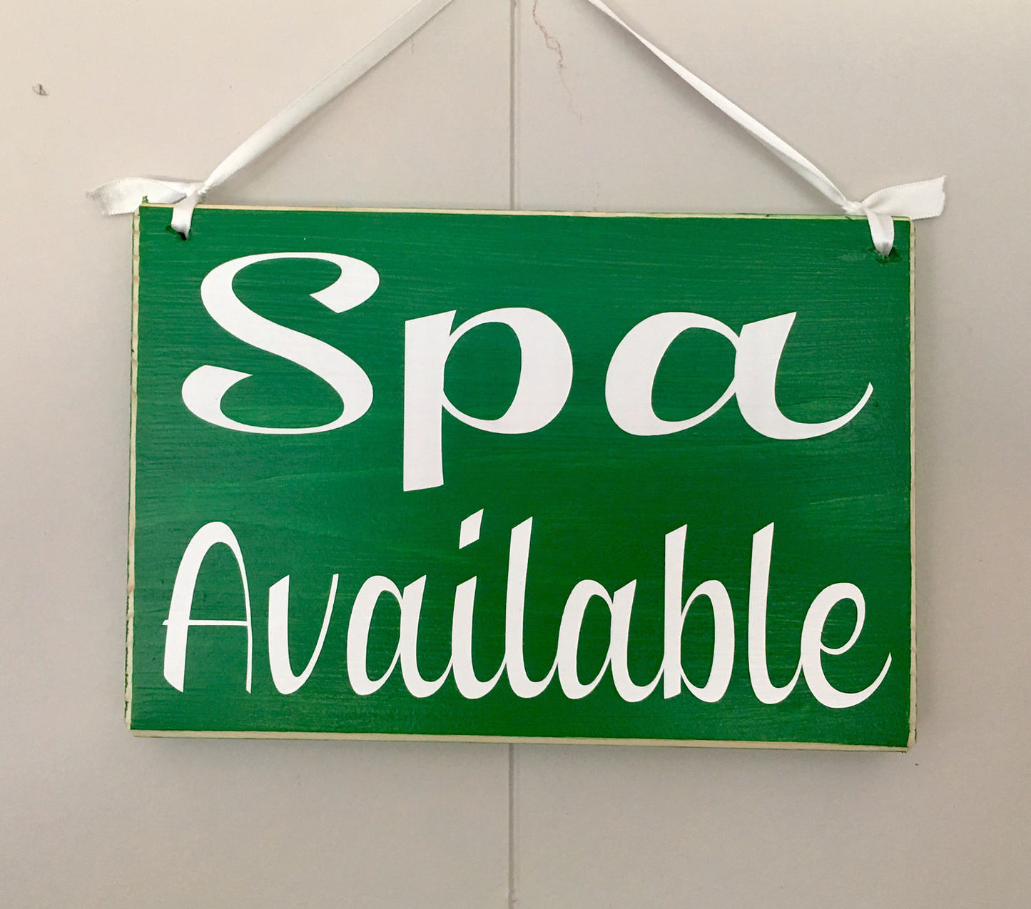 8x6 Spa In Use Available Wood Sign