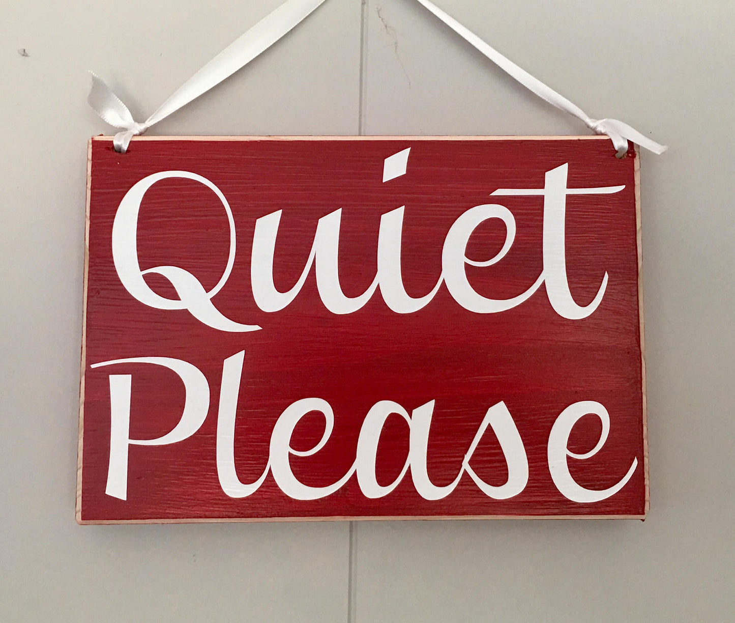 8x6 Quiet Please Wood Sign