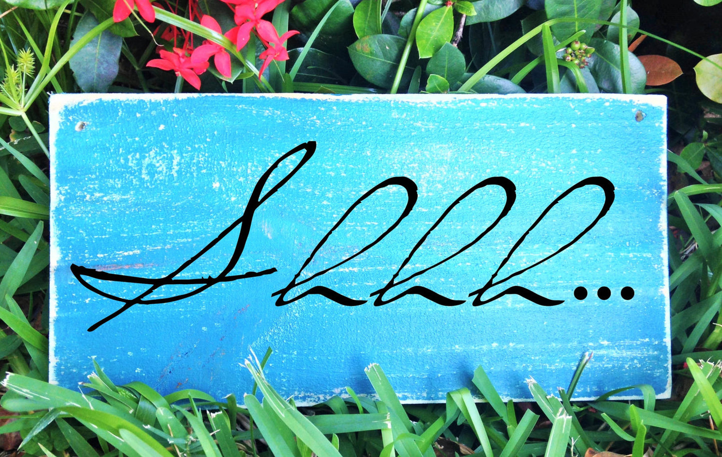 Shhh Custom Wood Silence Quiet Voices Massage Facial Treatment Service Office Spa Salon Sign