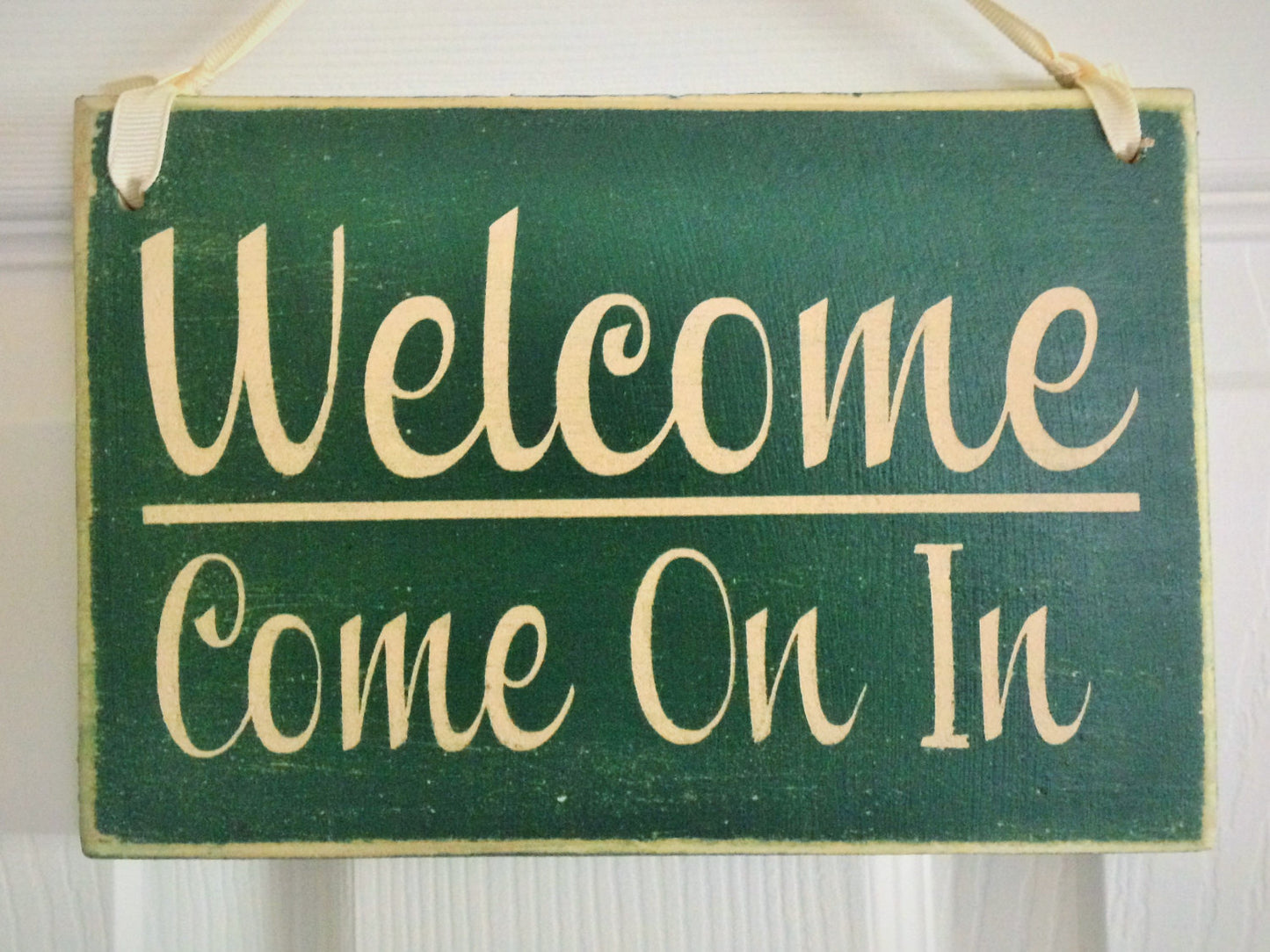 8x6 Two Sided: available in 20 minutes or so... / WELCOME...Come Wood Sign
