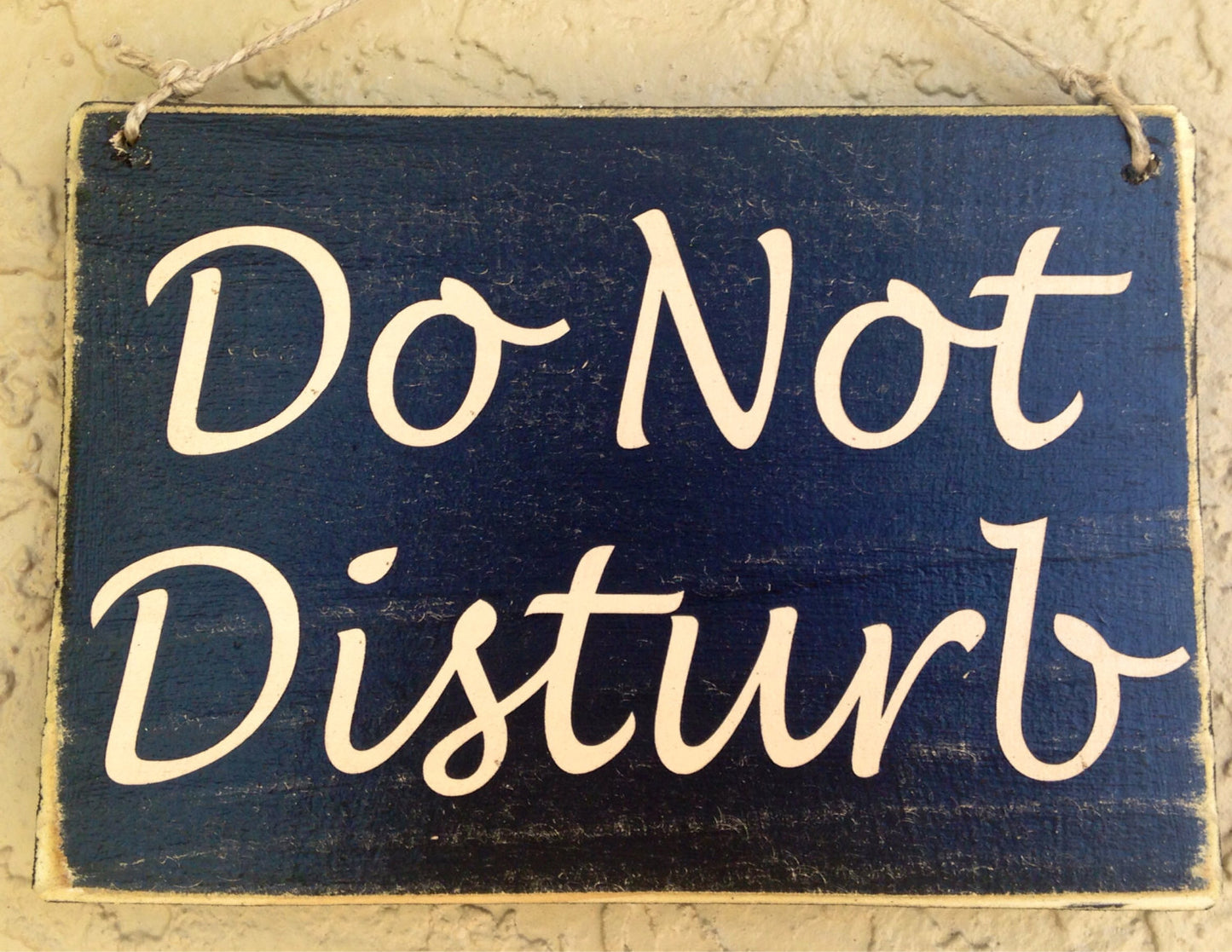 10x8 Welcome Do Not Disturb Wood Business Sign