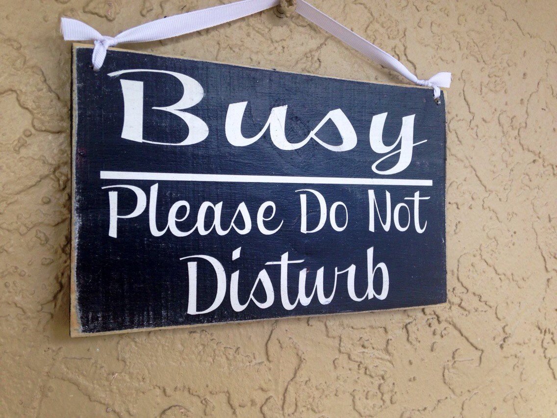 10x8 Busy Please Do Not Disturb Custom Wood Sign Meeting In Session Progress Quiet Do Not Enter Working Hard Please Wait Have a Seat Plaque
