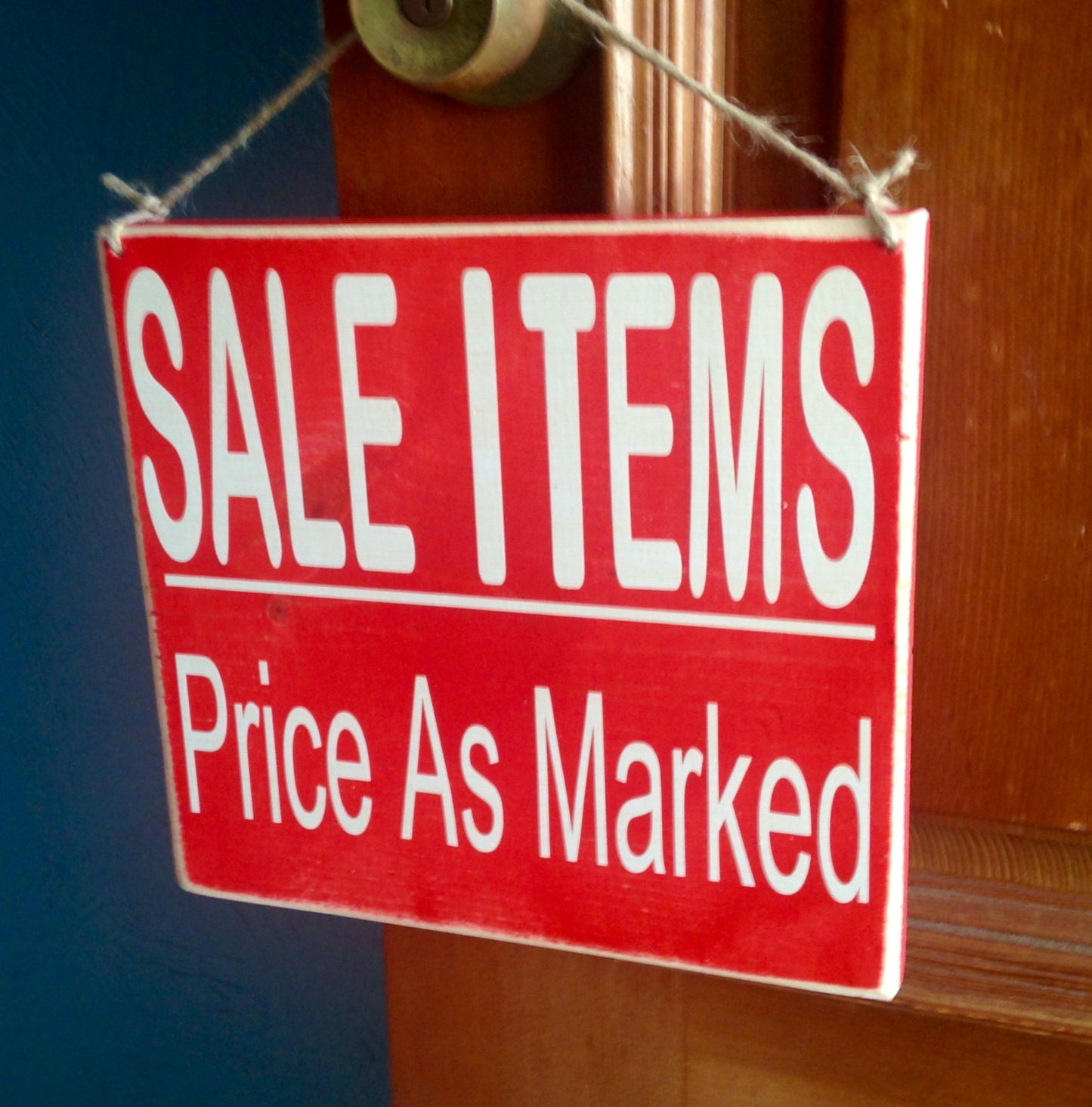 10x8 Sale Items Wood Business Retail Store Sign