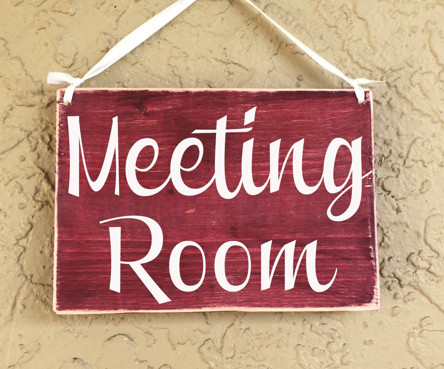 8x6 Meeting Room Wood Sign