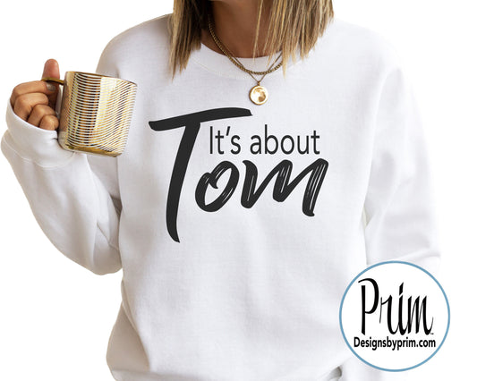 Designs by Prim It's about Tom Soft Unisex Sweatshirt | Madix Team Ariana Vanderpump Rules Raquel Tom Scandal Support Ariana Bravo Lover Sweater 