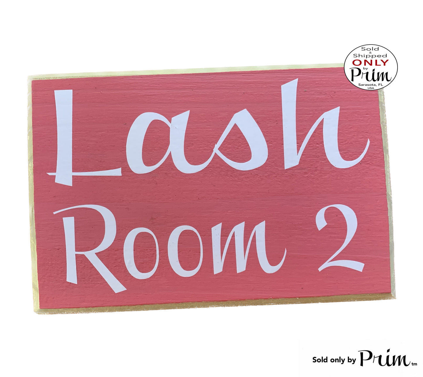 Designs by Prim 8x6 Lash Room Number Custom Wood Sign Extensions Welcome Office Spa Eyelash Eyebrow Relaxation Meditation Brow Waiting Room Wall Door Plaque