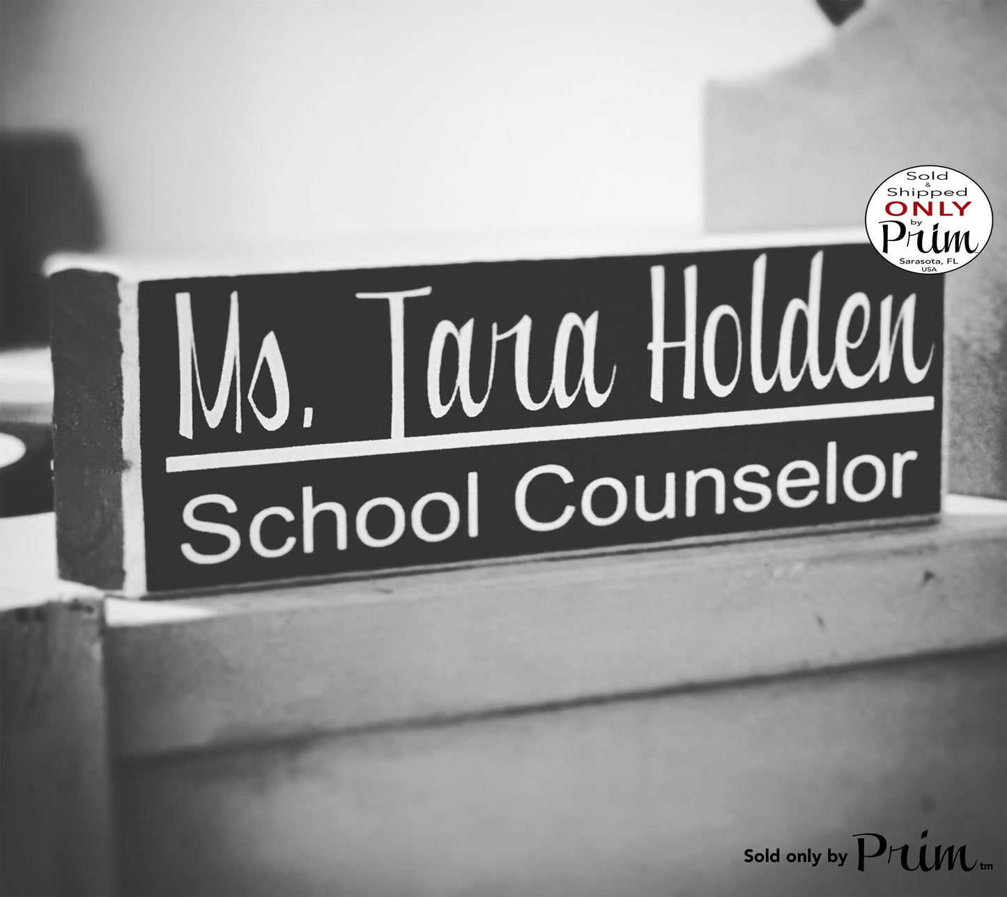 10x4 Desk Name Block Title Office Business Nurse Sign Job Title