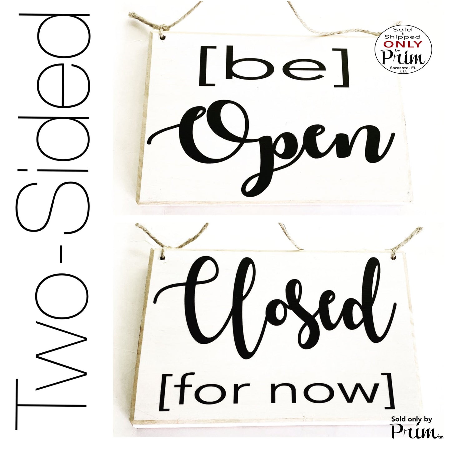 Two Sided 8x6 Be Open Closed For Now Custom Wood Sign Business Hours Shop In Session Please Do Not Disturb Welcome Spa Salon Office Plaque