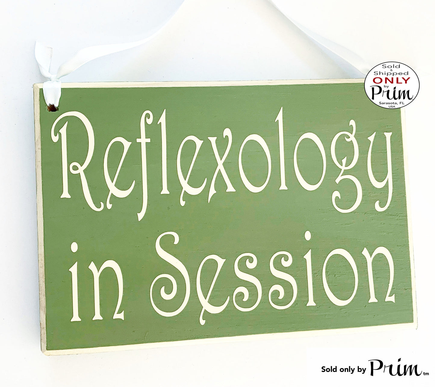 10x8 Reflexology In Session Custom Wood Sign In Progress Service Quiet Please Please Do Not Disturb Spa Salon Relaxation Welcome Home Office Designs by Prim