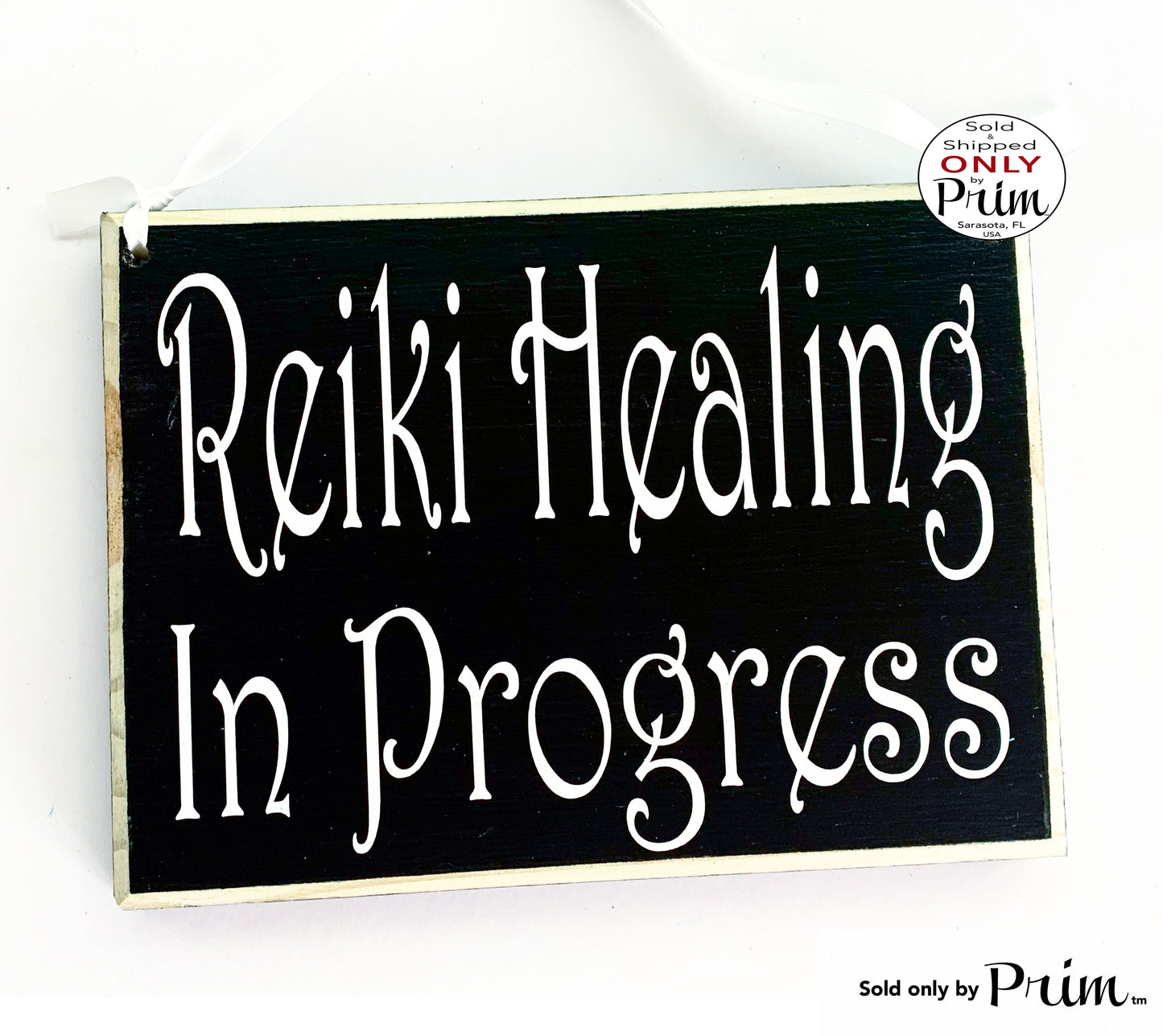 8x6 Reiki Healing In Progress Custom Wood Sign Please Do Not Disturb Zen Den Namaste Therapy Meditation Quiet Shhh Speak Softly Door Plaque Designs by Prim
