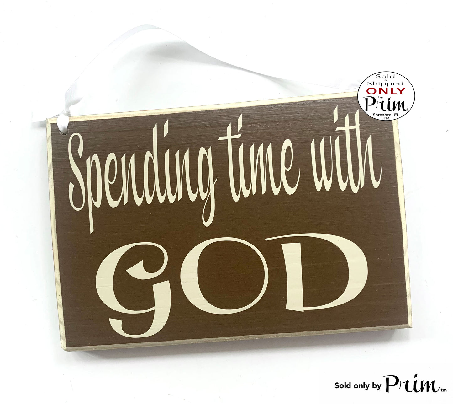 8x6 Spending Time With God Custom Wood Sign Please Do Not Disturb Quiet Prayer In Session Religious Progress Do Not Enter Wall Door Plaque Designs by Prim
