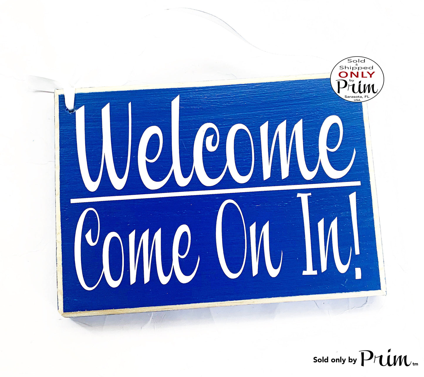 8x6 Welcome Come On In Custom Wood Sign 8x6 Front Door Spa Office Business Corporate Store Please Enter Door Wall Decor Hanger Door Plaque